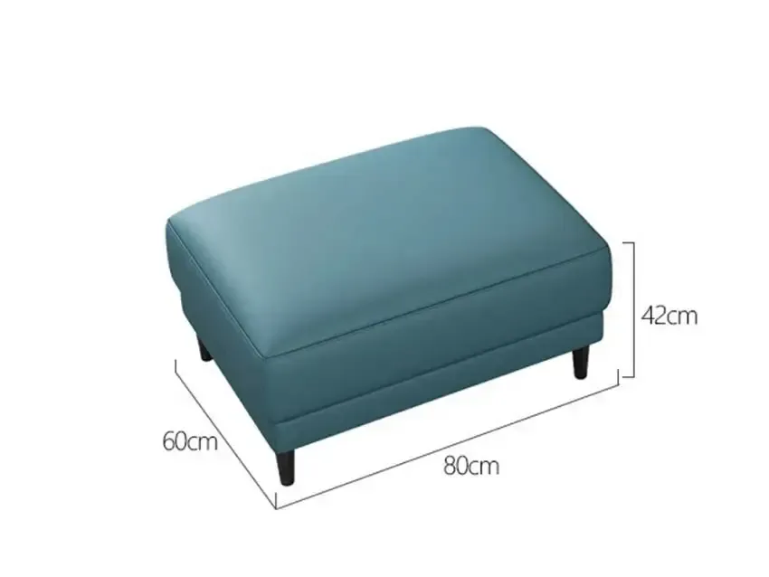 Kích thước tiêu chuẩn của ghế đôn sofa hình chữ nhật