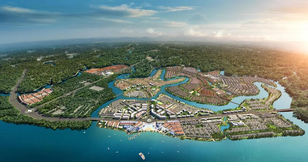 Phối cảnh tổng quan dự án khu đô thị sinh thái Aqua City