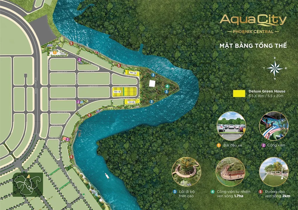 Mặt bằng phân kỳ Phoenix Central - Đảo Phượng Hoàng - Aqua City