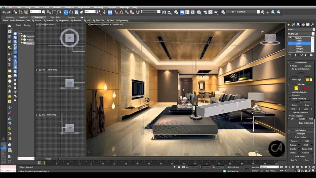 Phần mềm thiết kế nội thất 3Ds Max