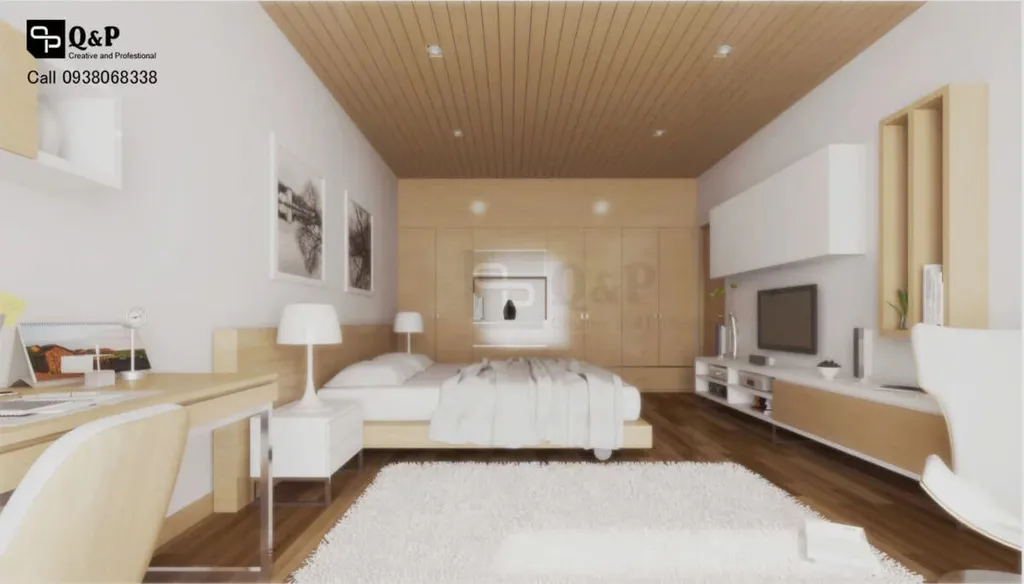 Concept nội thất phòng ngủ biệt thự phong cách Bắc Âu