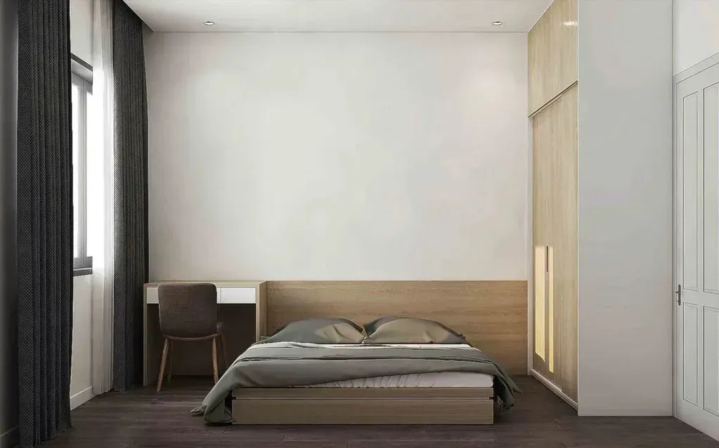 Mẫu thiết kế nội thất phòng ngủ phong cách tối giản