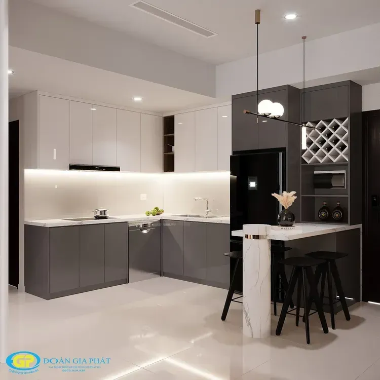 Mẫu phòng bếp kiểu tối giản Minimalist