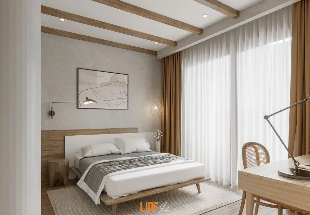 Phòng ngủ thiết kế theo phong cách Wabi Sabi