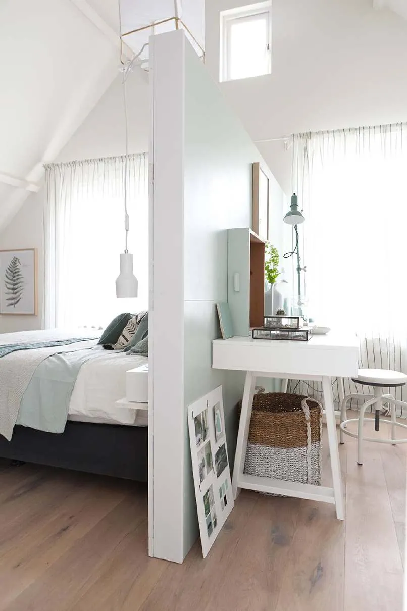 Sử dụng tấm panel làm vách ngăn phòng ngủ