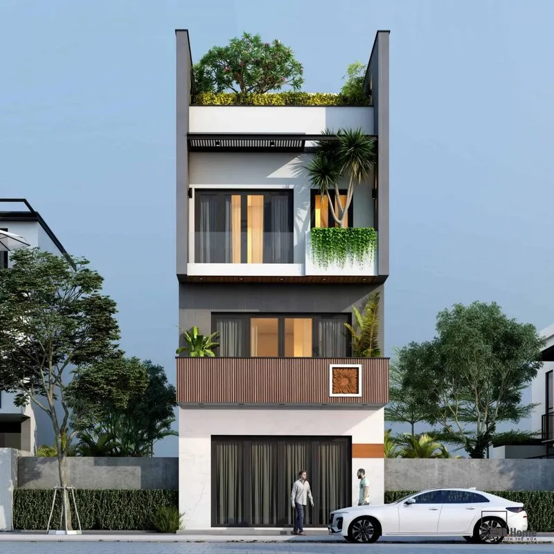 Cửa sổ mặt tiền nhà ống thường được thiết kế mang kích thước lớn để đón sáng