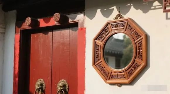 Không nên sử dụng gương để đối chọi trực tiếp với gương bát quái của nhà đối diện mà nên dùng các vật phẩm phong thủy như hồ lô, chuông gió