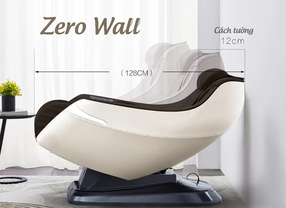 Ghế massage với công nghệ Zero Wall thích hợp cho không gian hẹp