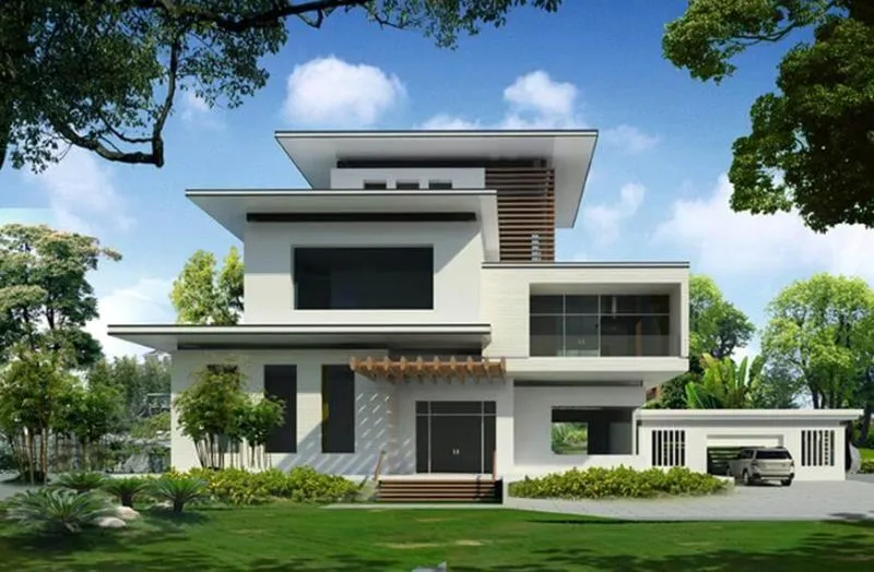 Mẫu biệt thự sân vườn hiện đại