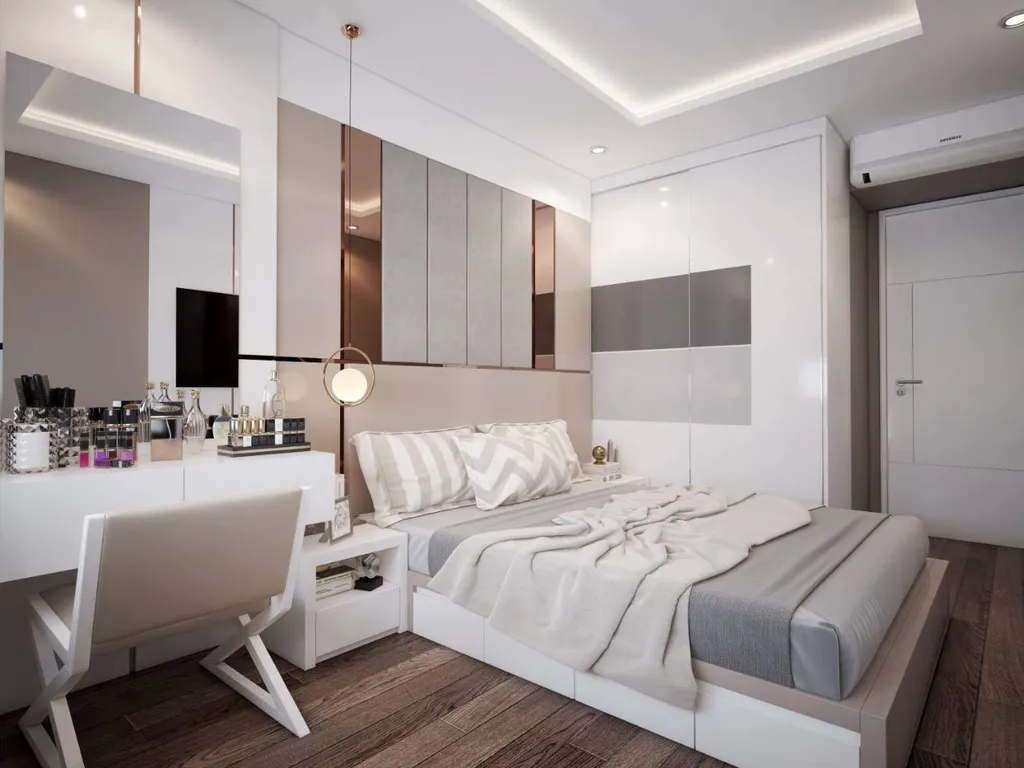 Màu sơn phòng ngủ hợp người mệnh Kim