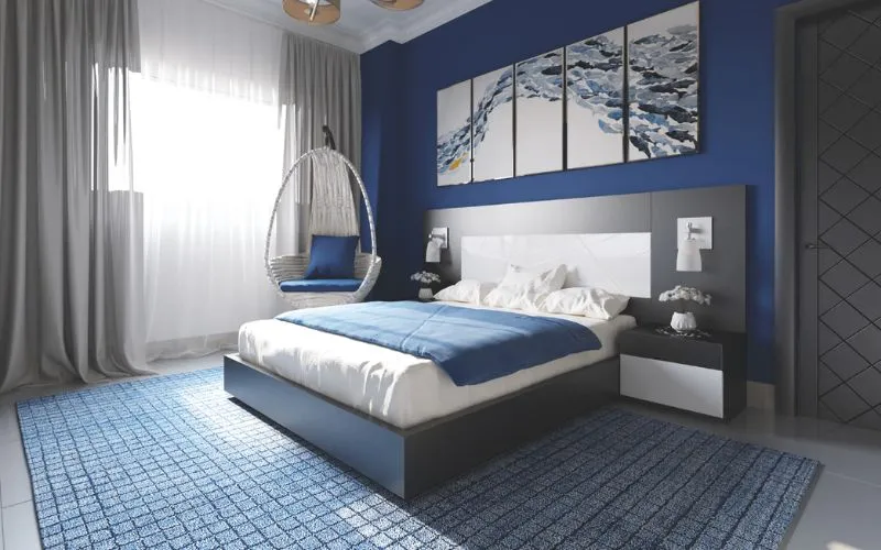 Màu sơn phòng ngủ đẹp hợp người mệnh Thủy