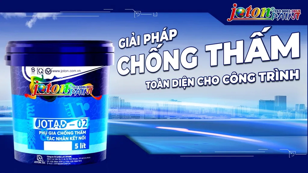 Sơn Joton với khả năng chống thấm toàn diện