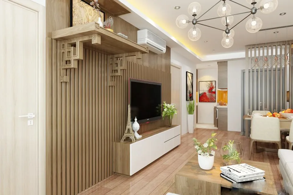 Kích thước bàn thờ treo phù hợp với căn hộ chung cư