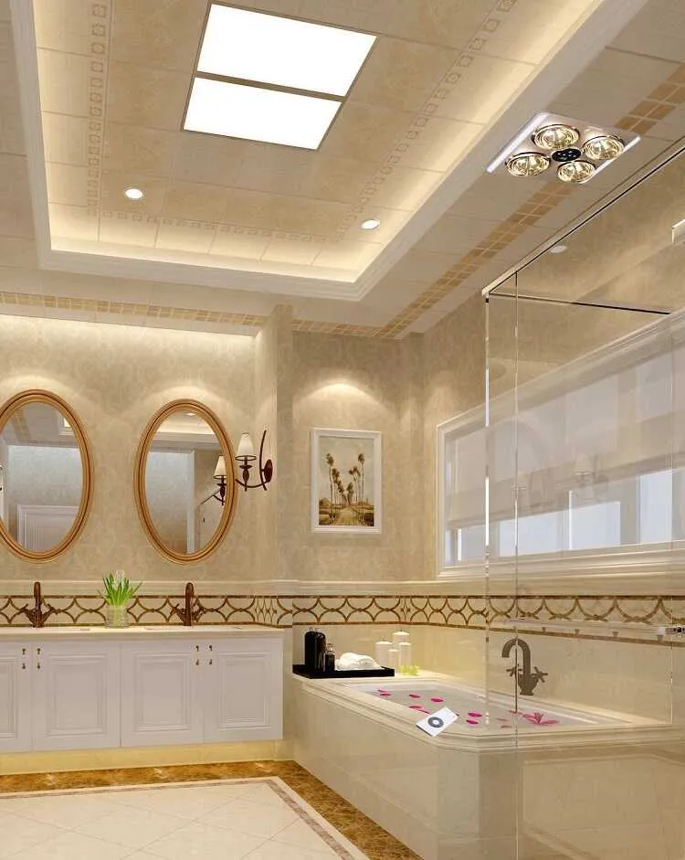 Đèn sẽ giữ cho phòng tắm luôn ấm áp với nền nhiệt dao động khoảng 30 - 40 độ C