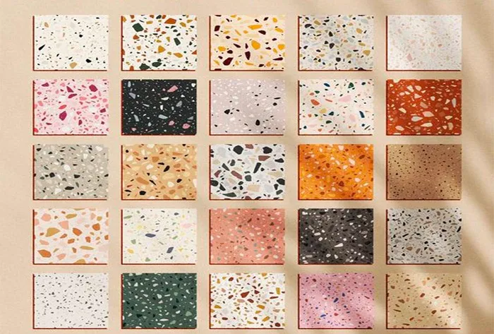 Gạch Terrazzo là một loại gạch được sản xuất bằng cách trộn những mảnh đá tự nhiên nhỏ, thạch cao, hoặc thậm chí là thủy tinh với xi măng hoặc nhựa. 