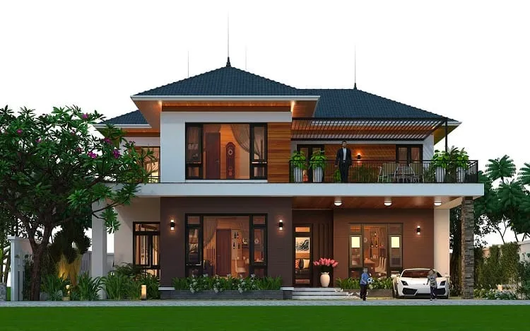 Chọn vị trí và diện tích xây nhà 2 tầng