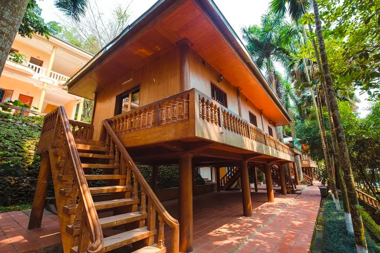 Các kiểu nhà sàn gỗ truyền thống thừng có mái nhà cao, khả năng cách nhiệt tốt và độ bền cao, nhằm đáp ứng được nhu cầu thời tiết khắc nghiệt tại Việt Nam ở các vùng núi, Tây Nguyên. Với nguyên liệu xây dựng chính là gỗ tự nhiên mang tính thẩm mỹ cao, quen thuộc.