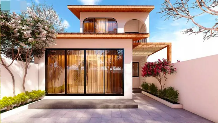 Với sự kết hợp giữa các vật liệu xây dựng và nội thất đơn giản, nhưng tinh tế, ngôi nhà có thể tạo nên không gian sống ấm áp, gần gũi với gia đình.
