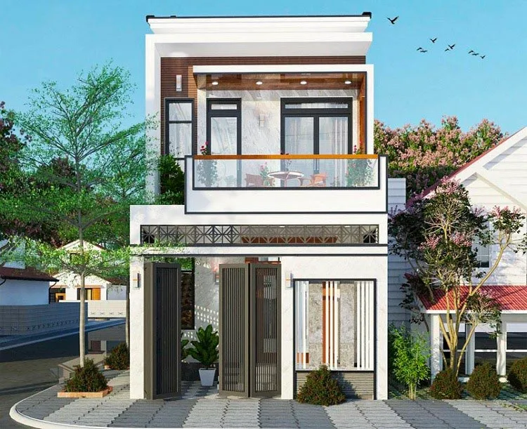 Thiết kế mẫu nhà phố 2 tầng 4x10m hiện đại tại Văn Giang NDNP2T31