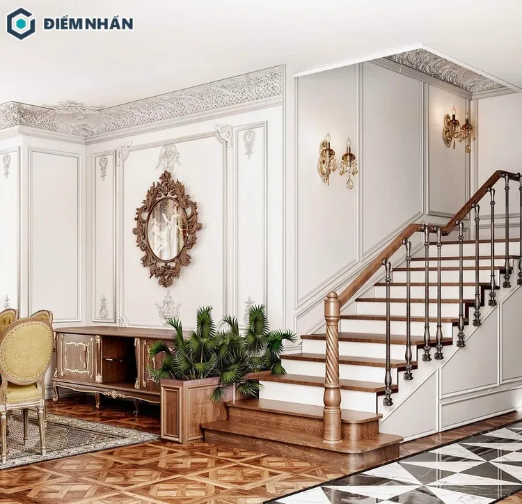 Sự kết hợp hoàn hảo giữa chất liệu gỗ và kim loại đã mang đến sự hiện đại và sang trọng cho không gian nội thất