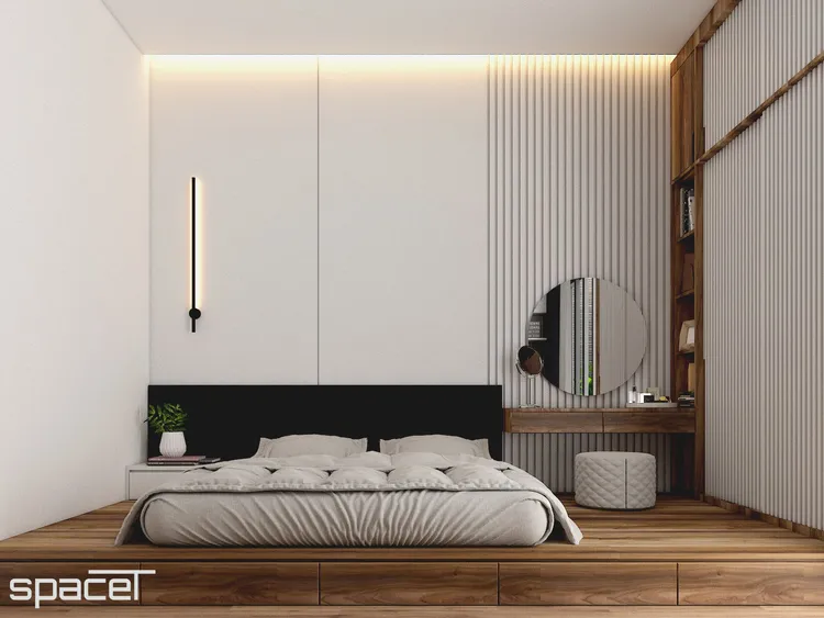 Thiết kế nội thất nhà phố quận 12 phong cách tối giản với cách bố trí nội thất thông minh