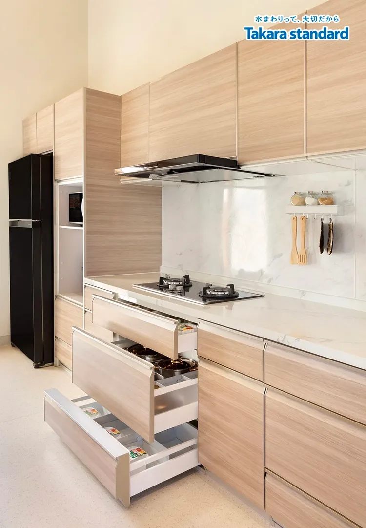 Tủ bếp cao cấp đa dạng màu sắc và kích thước để bạn lựa chọn sao cho phù hợp với không gian bếp