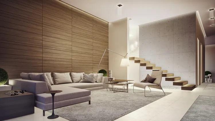 Phòng khách mang hơi hướng hiện đại, với các vật dụng nội thất mới lạ, đường nét thiết kế độc đáo, mang đến làn gió mới và những trải nghiệm đặc biệt cho gia chủ.