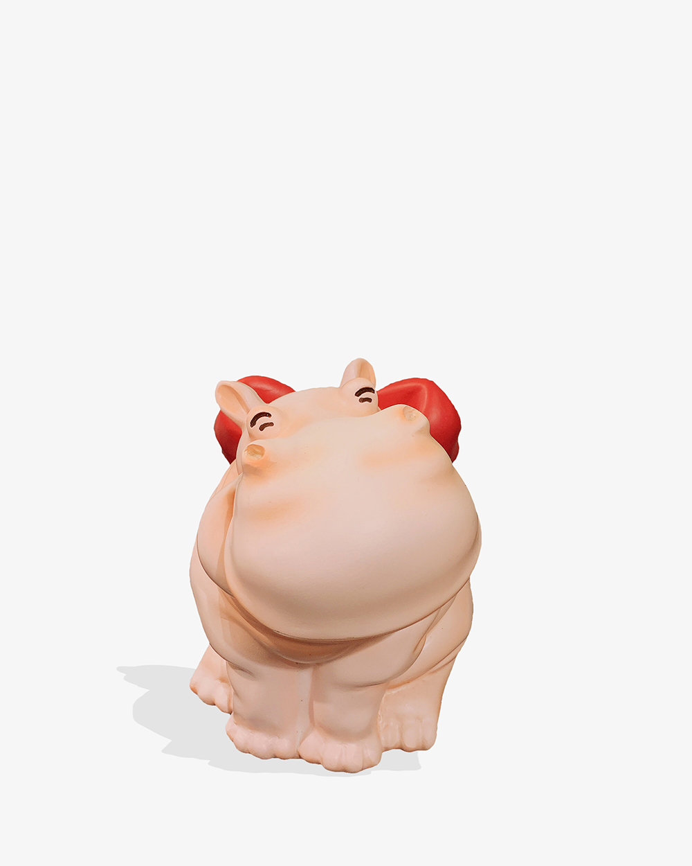 Tượng Hà Mã Thắt Nơ Hồng