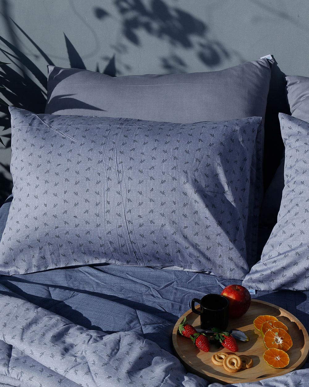 Set Chăn Ga Premium Lá Nhỏ