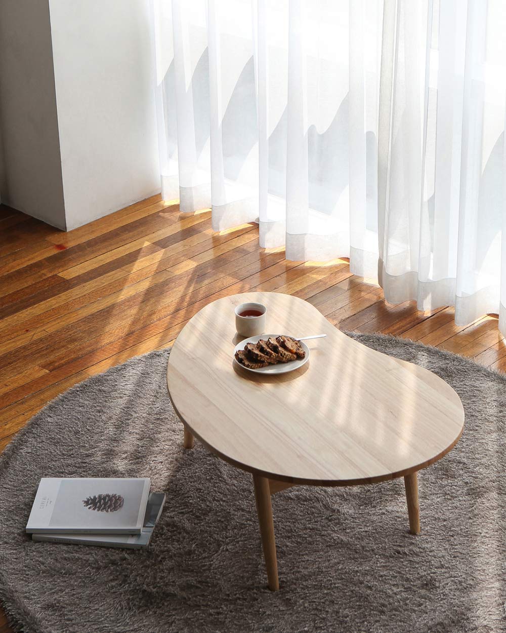 Bàn Trà Sofa Kiểu D Nâu