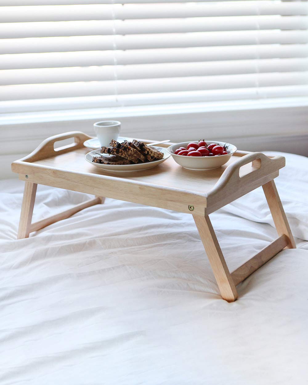 Bàn Ăn Tại Giường Mini Nâu