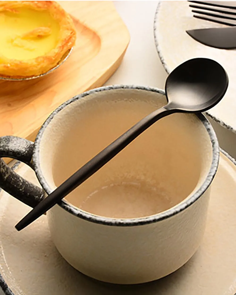 Muỗng Nĩa Dao Inox Đen