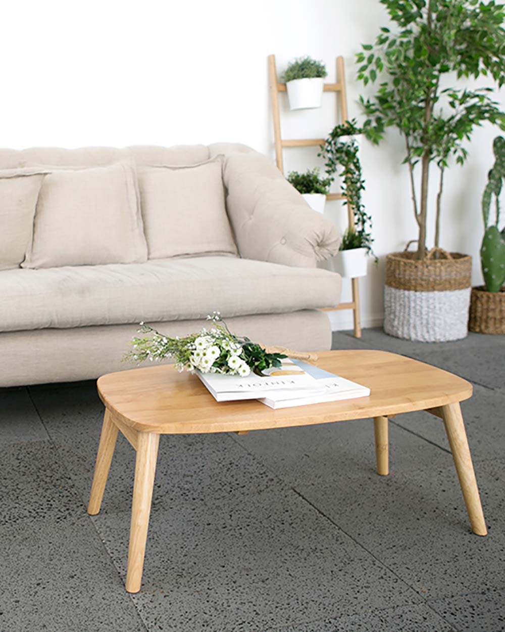 Bàn Trà Chân Gấp B Table Nâu Gỗ