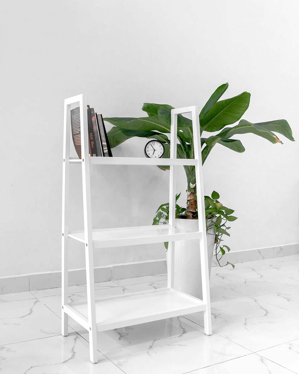 Kệ Sách 3 Tầng Trắng