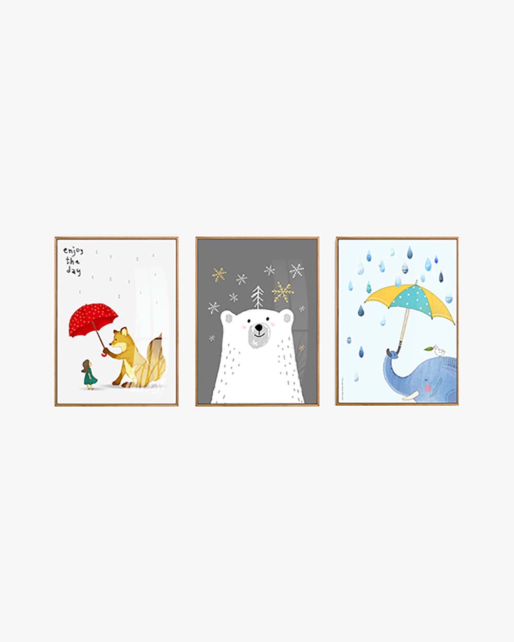 Bộ 3 Tranh Canvas Phòng Cho Bé 25