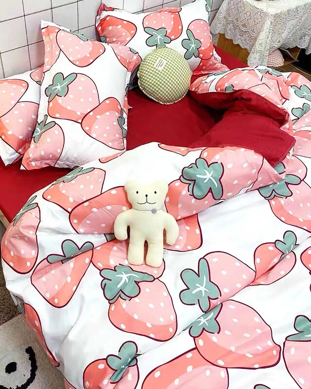 Bộ Chăn Ga Gối Cotton 6 Món Sweet Love 93