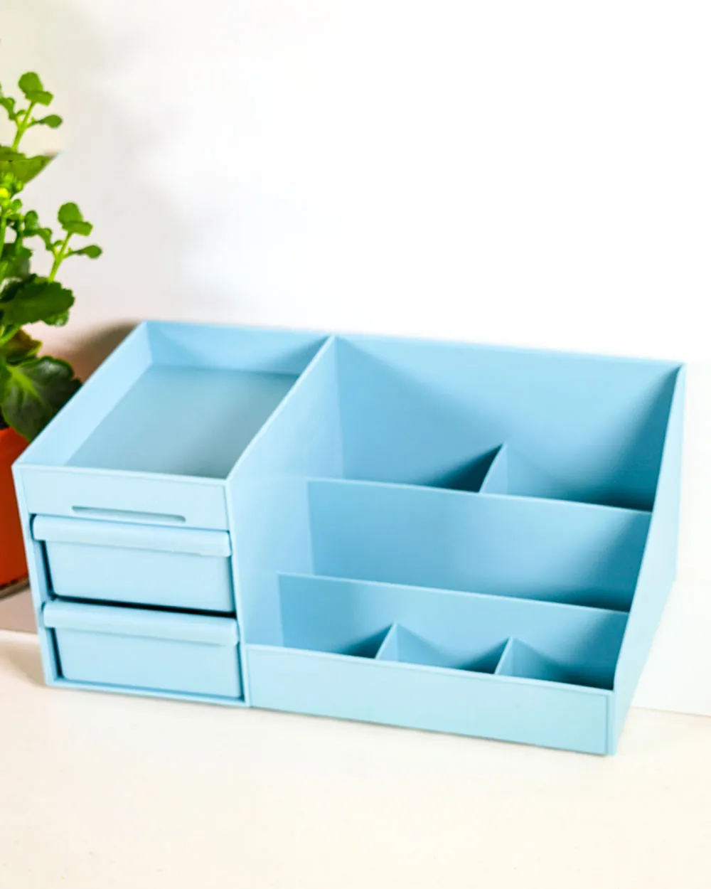 Kệ Đựng Mỹ Phẩm Cỡ Nhỏ Màu Xanh Kệ Đựng Mỹ Phẩm Cỡ Nhỏ Màu Xanh
