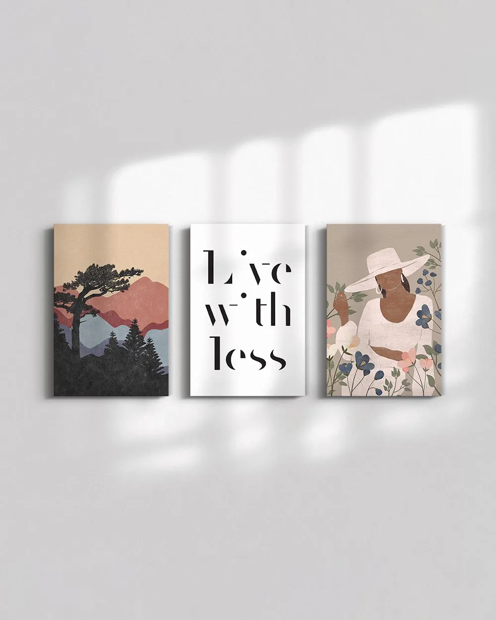 Bộ 3 Tranh Boho Vintage Lifestyle