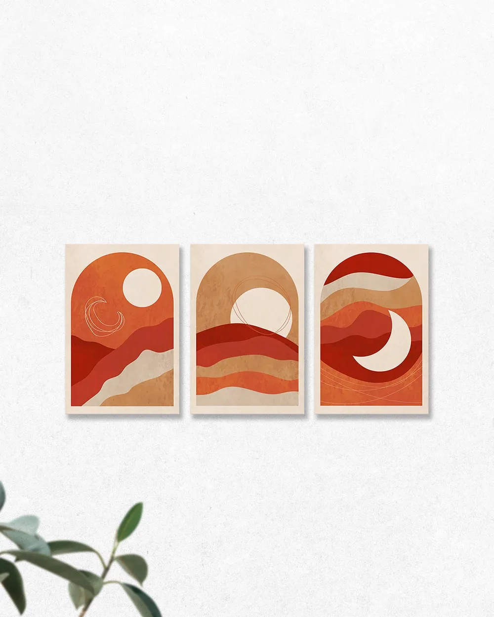 Bộ 3 Tranh Landscape Abstract Modern Art Bộ 3 Tranh Landscape Abstract Modern Art