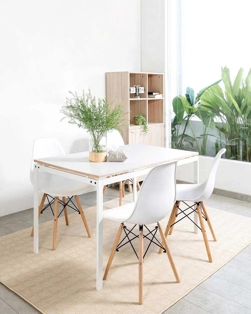 Bộ Bàn Ăn Honey Plus-Eames Bộ Bàn Ăn Honey Plus-Eames