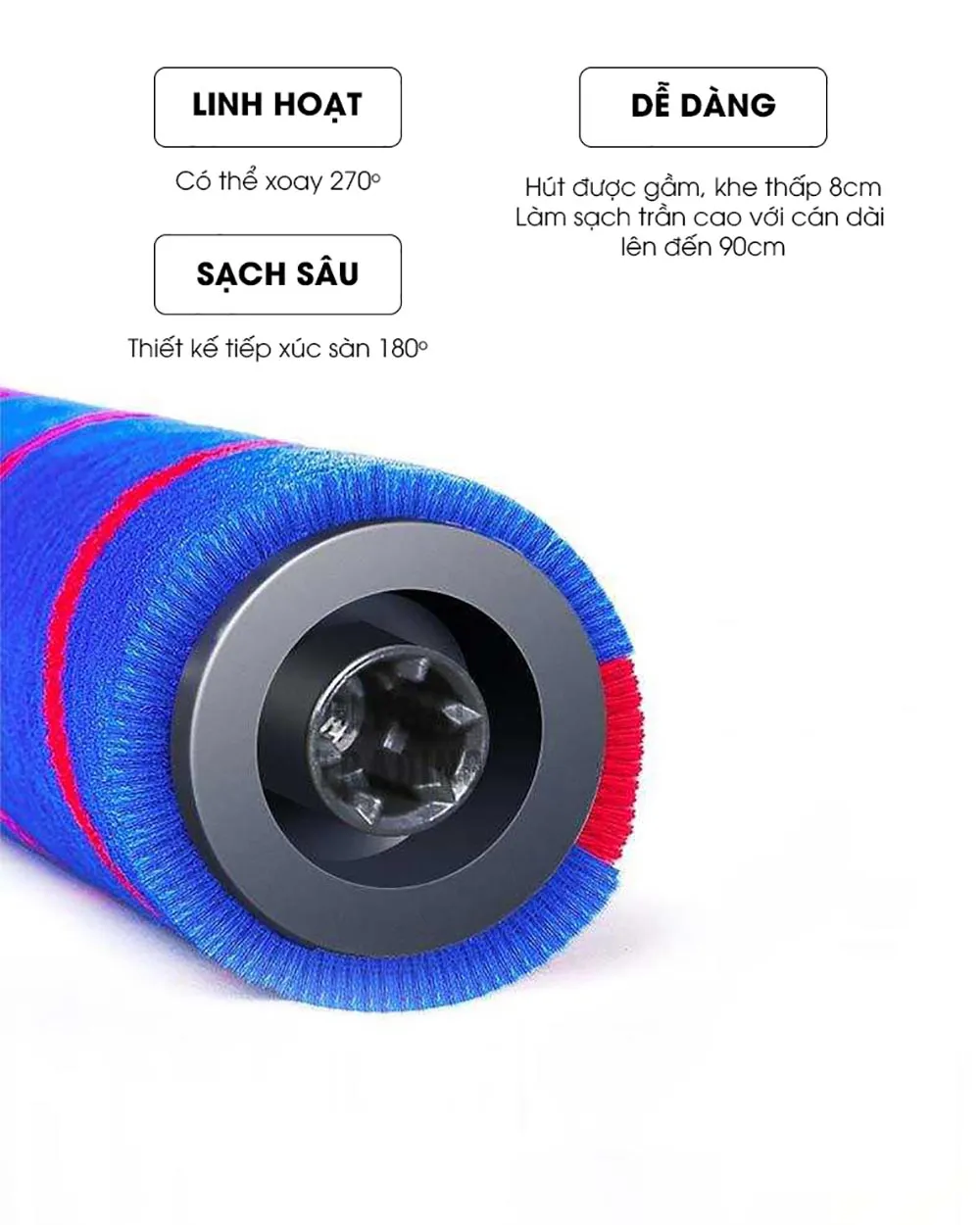 Máy Hút Bụi Cầm Tay Không Dây Dibea D008 Pro