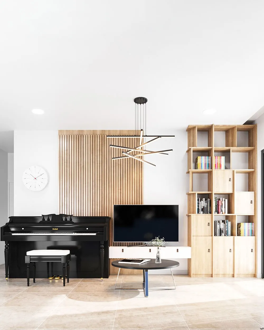 Bộ Nội Thất + Hoàn Thiện Phòng Khách Phong Cách Bắc Âu 02 (12 Phần) Bộ Nội Thất + Hoàn Thiện Phòng Khách Phong Cách Bắc Âu 02 (12 Phần)
