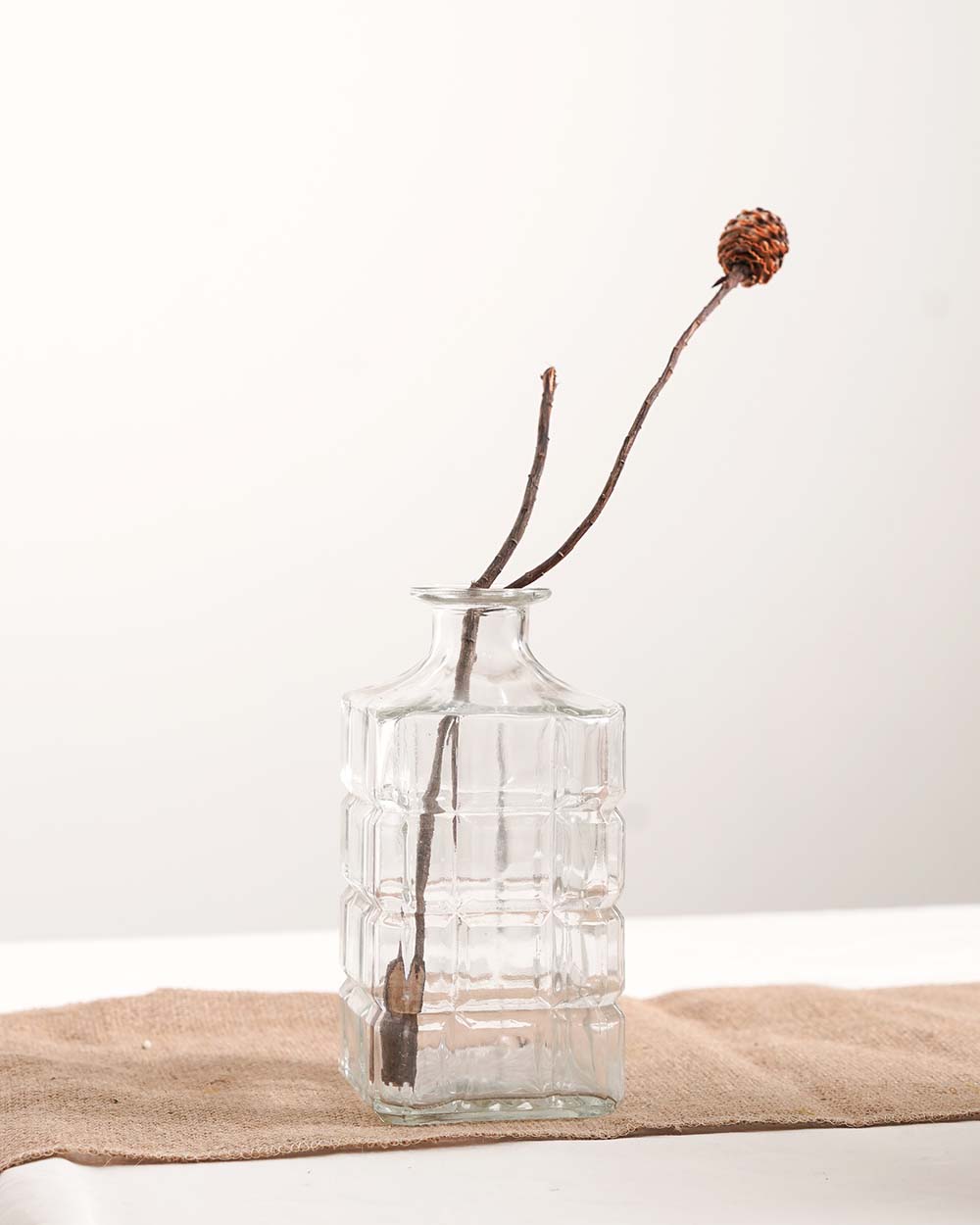 Bình Thủy Tinh Trong Suốt Crystal III Squary