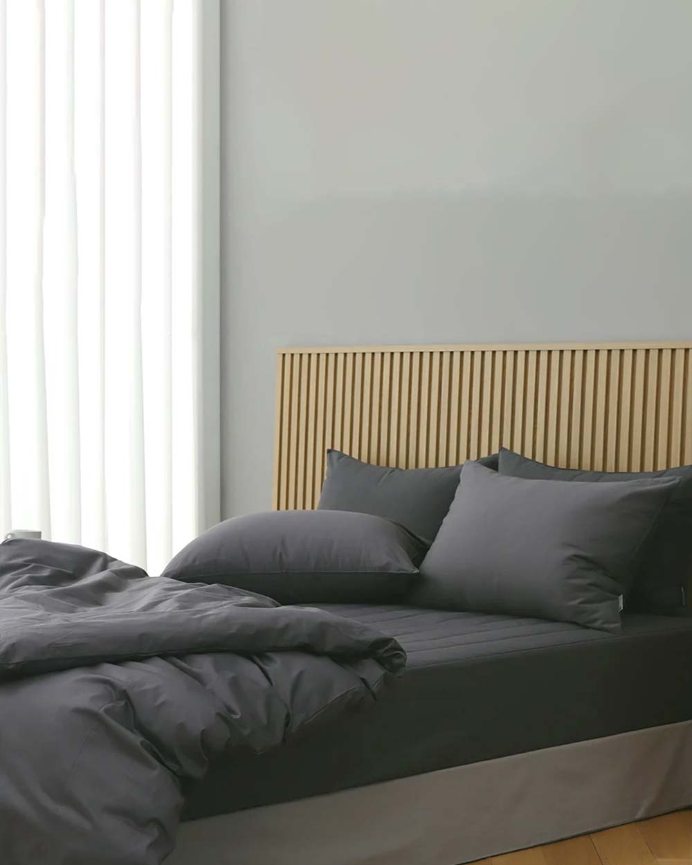 Bọc Nệm Signature Quilting Mattress Cover Xám Đậm