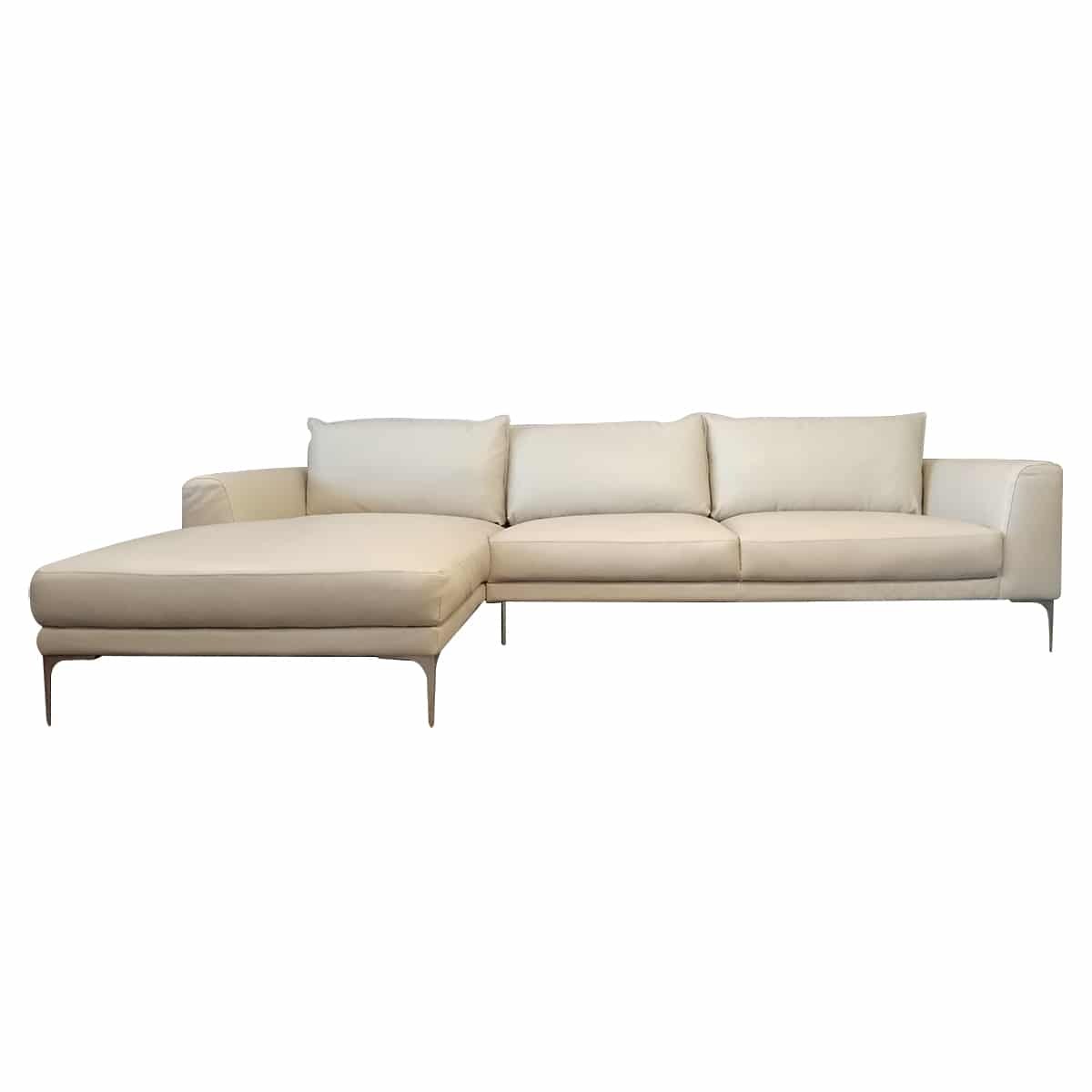 Sofa Da Góc Trái Kyle Taupe