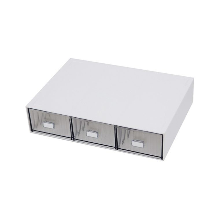 Kệ Đựng Đồ Mini Loại Nhỏ 3 Ngăn Màu Trắng